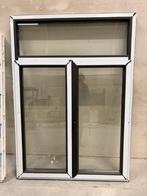 Nieuwe PVC zwarte kwaliteitsraam 145 cm x 202 cm Kömmerling, 75 à 150 cm, Synthétique, Enlèvement, Vitre comprise