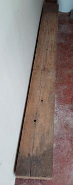 geschaafde eiken balk L.2,40 - Br.24 cm -Dikte 12 cm., Ophalen of Verzenden