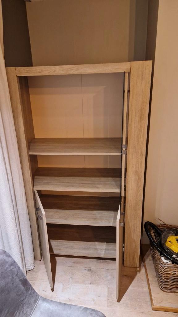 vitrine kast, Huis en Inrichting, Kasten | Vitrinekasten, Gebruikt, 150 tot 200 cm, 100 tot 150 cm, 25 tot 50 cm, Met deur(en)