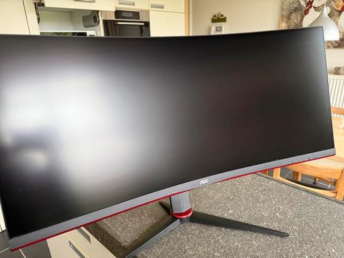 AOC CU34G2/BK, Computers en Software, Monitoren, Zo goed als nieuw, Gaming, In hoogte verstelbaar, LED, HD, Ophalen