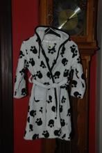 Joli peignoir en fleece blanc manches longues T110/116cm TB, Garçon ou Fille, Enlèvement ou Envoi, H&M, TQF Collection, Comme neuf