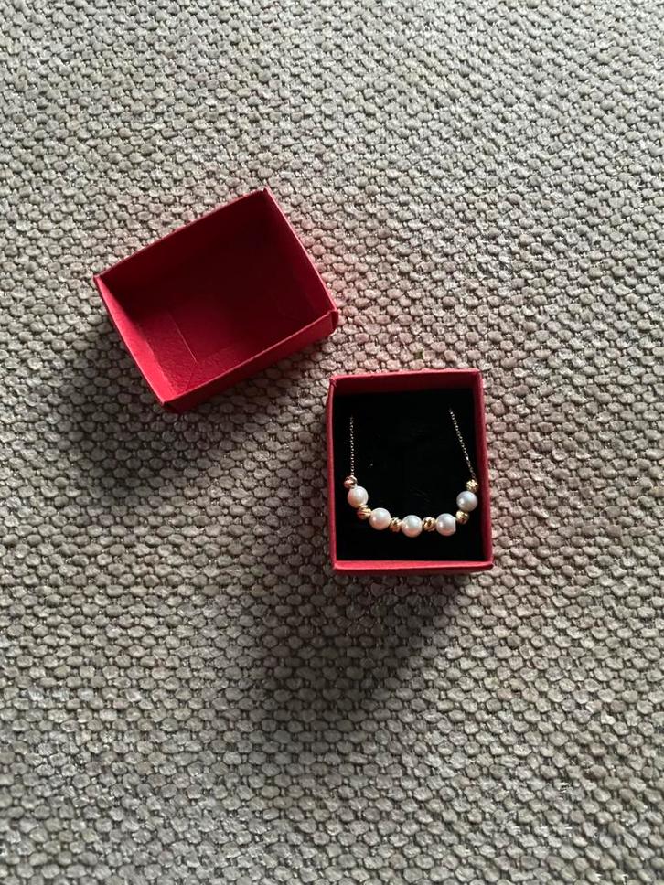 Halsketting 14K, Handtassen en Accessoires, Manchetknopen, Zo goed als nieuw, Ophalen of Verzenden