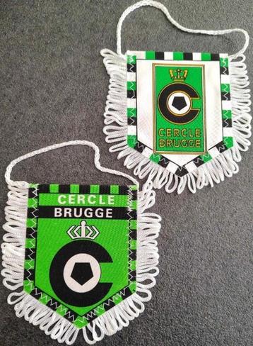Cercle Brugge oud logo prachtig zeldzaam duo vintage vaantje beschikbaar voor biedingen