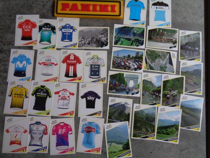PANINI STICKERS KAARTEN !!!  WIELRENNEN TOUR DE FRANCE, Hobby en Vrije tijd, Stickers en Plaatjes, Verzenden