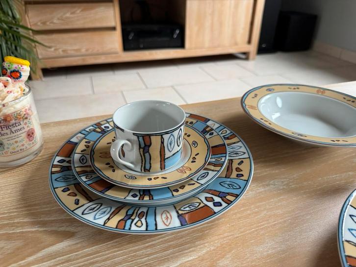 Service complet 12 personnes. Flirt Bali, Huis en Inrichting, Keuken | Servies, Zo goed als nieuw, Compleet servies, Overige stijlen
