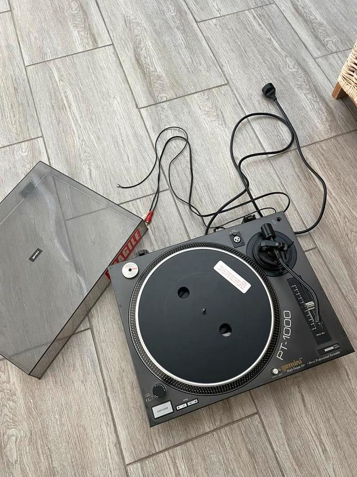 Gemini PT-1000 DJ-draaitafels — Professioneel, Audio, Tv en Foto, Platenspelers, Zo goed als nieuw, Platenspeler, Overige merken