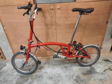 Brompton rouge H6L excellent état beschikbaar voor biedingen