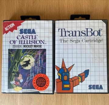 Sega spelen “ Castle of Illusion “ + “ Transbot “ 🍄