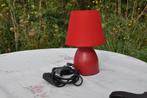 lampe de chevet rouge, Ophalen of Verzenden, Gebruikt
