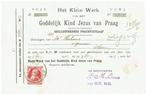 Zegel België OBP 74 op document (Post-0059), Ophalen of Verzenden, Overige typen