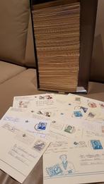 Doos gele briefkaarten België, Postzegels en Munten, Postzegels | Europa | België, Ophalen of Verzenden, Gestempeld, Overig, Gestempeld