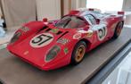 1/12 FERRARI 312 P COUPE LE MANS 1970, Hobby en Vrije tijd, Modelbouw | Auto's en Voertuigen, Auto, Groter dan 1:32, Zo goed als nieuw
