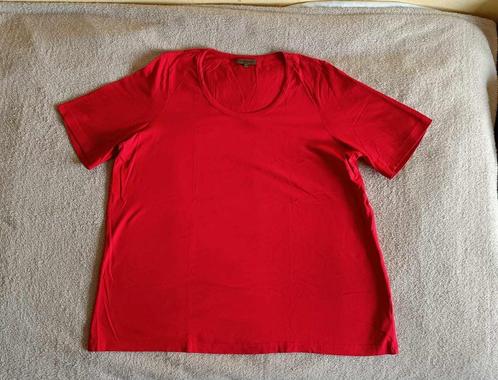 T-shirt - Rood - MarCollection - Maat 54 - Dames - €3, Kleding | Dames, Grote Maten, Gedragen, Shirt of Top, Rood, Ophalen of Verzenden