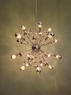 Sputnik-kroonluchter in verchroomd metaal, 20 lichtpunten, 1, Antiek en Kunst, Ophalen