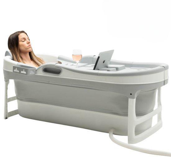 HelloBath 148 cm extra lang opvouwbaar bad, Huis en Inrichting, Badkamer | Badkamermeubels, Zo goed als nieuw, Overige typen, Minder dan 100 cm
