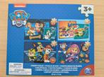 Paw Patrol - 4 houten puzzels, Enlèvement, 10 à 50 pièces, Utilisé, En bois