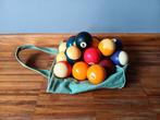 Biljart/Snookerballen in tas, Sports & Fitness, Billards & Billards américains, Enlèvement ou Envoi, Utilisé, Queue ou Boules