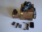 Appareil photo Reflex NIKON D90 + 2 Objectifs et accessoires, TV, Hi-fi & Vidéo, Appareils photo numériques, 12 Mégapixel, Enlèvement