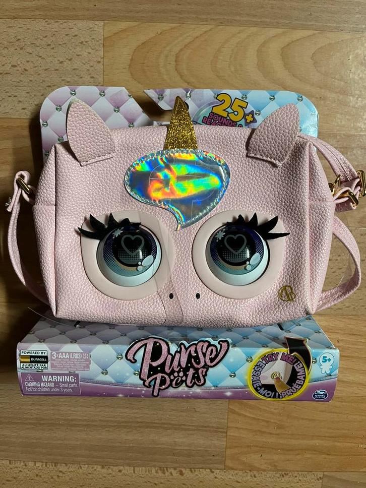 Purse Pets Glamicorn Eenhoorn, Handtassen en Accessoires, Kindersieraden, Zo goed als nieuw, Overige typen, Roze, Ophalen