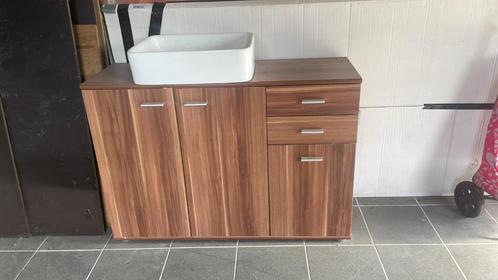lavabo meubel met wasbak, Huis en Inrichting, Badkamer | Badkamermeubels, Zo goed als nieuw, Wasbak of Wastafel, Minder dan 100 cm
