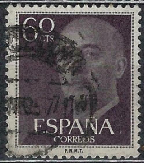 Spanje 1955-1958 - Yvert 861 - Generaal Francisco Franc (ST), Timbres & Monnaies, Timbres | Europe | Espagne, Affranchi, Envoi