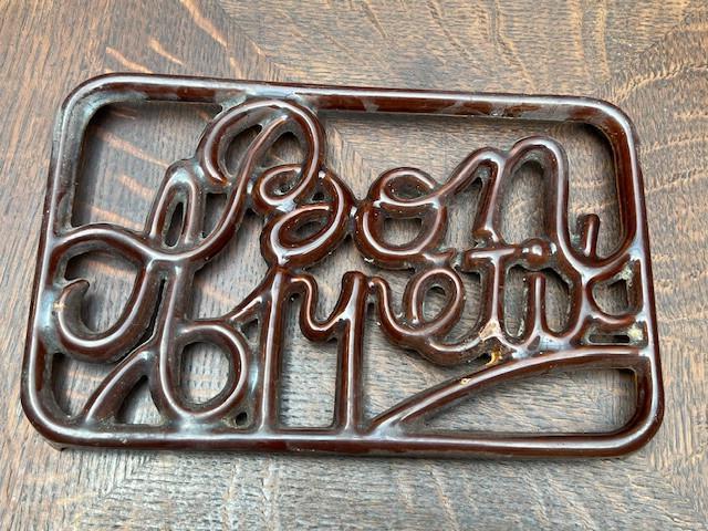 Dessous de plat en fonte pour casseroles chaudes, Antiquités & Art, Curiosités & Brocante, Enlèvement