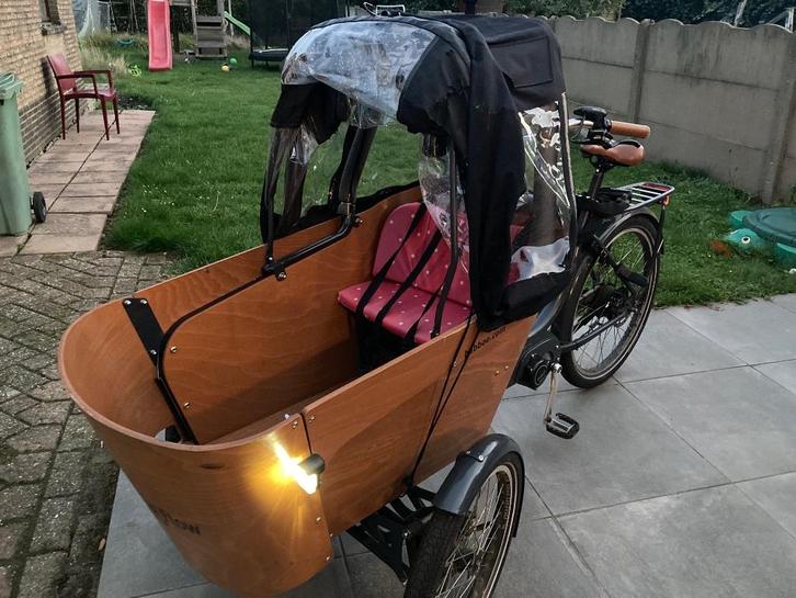 Babboe Flow mountain - 2021, Fietsen en Brommers, Fietsen | Bakfietsen, Gebruikt, Overige merken, 3 kinderen, Elektrisch, Huif