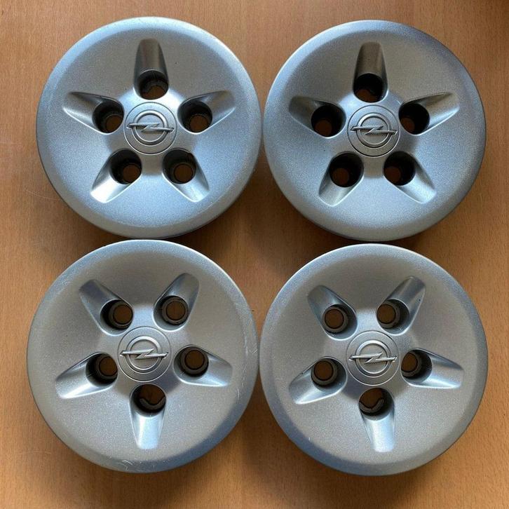 Wieldoppen Opel Combo 51906087 Set Dop Naafkap Sierdop, Auto-onderdelen, Overige Auto-onderdelen, Gebruikt, Ophalen of Verzenden