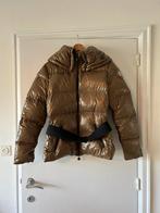 Moncler Aliso dames donsjas brons glanzend met riem, Overige kleuren, Moncler, Zo goed als nieuw, Ophalen