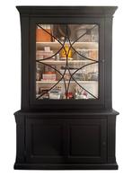 Flamant kast met glas in lood, Enlèvement, Comme neuf, Verre