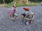 Meisjesfiets 14inch met zijwieltjes, Fietsen en Brommers, Fietsen | Kinderfietsjes, Ophalen, Gebruikt, Zijwieltjes