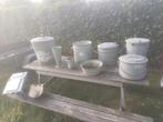 Lot zinken voorwerpen, Antiek en Kunst, Curiosa en Brocante, Ophalen
