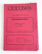 Livret Lexidata Mathématique pour enfants de 10 à 11 ans, Gebruikt, Aucun, Rekenen, Ophalen of Verzenden