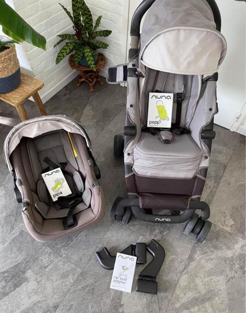 Nuna Pipa autostoel 3 punt. Gr. 0+ and nuna pepp buggy, Kinderen en Baby's, Kinderwagens en Combinaties, Zo goed als nieuw, Combiwagen