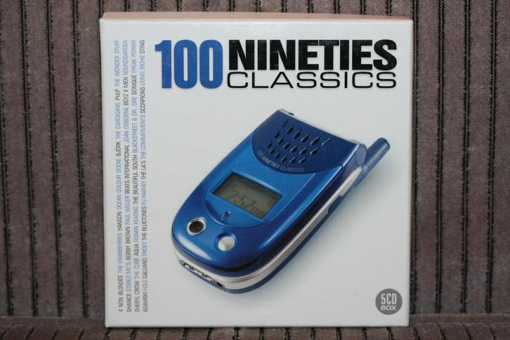 box 5xcd - 100 Nineties Classics, Cd's en Dvd's, Cd's | Rock, Gebruikt, Poprock, Ophalen of Verzenden