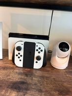 Nintendo Switch OLED + Dock + Joy-Cons + Diverse spellen, Ophalen, Zo goed als nieuw, Switch OLED