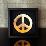 Peace Logo 23kt goud verguld in lijst gelimiteerde editie, Ophalen of Verzenden, Nieuw