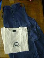 blauw kleedje KIEKEBOE en wit T-shirt in maat 116, Meisje, Ophalen of Verzenden, Zo goed als nieuw, Jurk of Rok