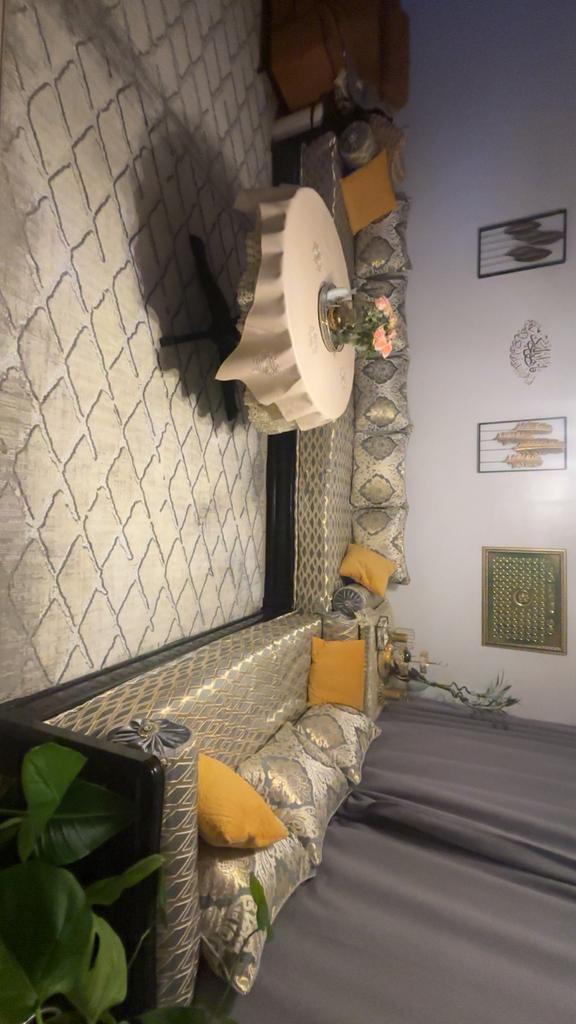 Banque marocaine/Sedari, Maison & Meubles, Canapés | Coins salons complets, Comme neuf, Bois, Tissus, Autres matériaux, Enlèvement