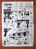 Poster double Spirou 2067 Macherot + spatial (1977), Enlèvement ou Envoi, Une BD, Comme neuf, Raymond Macherot