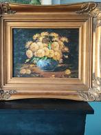 Tableau peinture fleurs, Ophalen of Verzenden