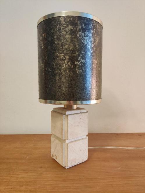 Travertijn lamp Mannelli Italië 1960/1970 Vintage, Antiek en Kunst, Kunst | Designobjecten, Ophalen of Verzenden