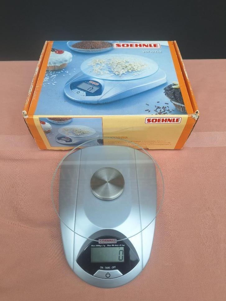 Soehnle Venezia elektronische keukenweegschaal, Elektronische apparatuur, Weegschalen, Gebruikt, Digitaal, Keukenweegschaal, 1 tot 500 gram