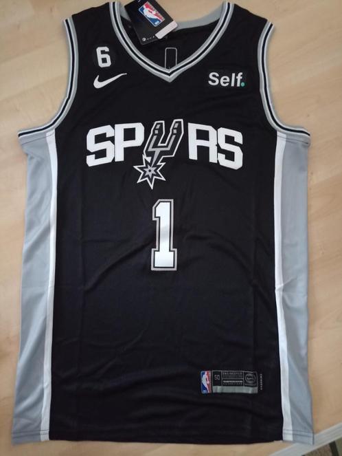 San Antonio Spurs Jersey Wembanyama maat: L, Sports & Fitness, Basket, Neuf, Vêtements, Envoi