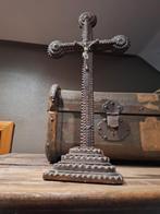 Crucifix tramp art/trenchart wo1, Ophalen of Verzenden, Christendom | Katholiek