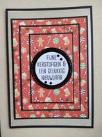 Zelfgemaakte kerstkaart met omslag, Enlèvement ou Envoi, Neuf, Noël