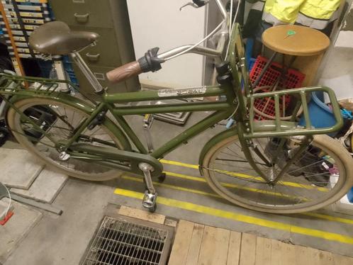 Hollandse Popal fiets + Brooks zadel, Fietsen en Brommers, Fietsen | Heren | Herenfietsen, Zo goed als nieuw, Versnellingen, Ophalen