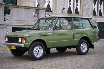 Schitterende Range Rover Classic Suffix 1982 Groen, Autos, Cuir, Achat, Rover, Boîte manuelle