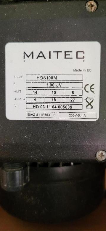 Circulatiepomp maitec (zwembad) beschikbaar voor biedingen