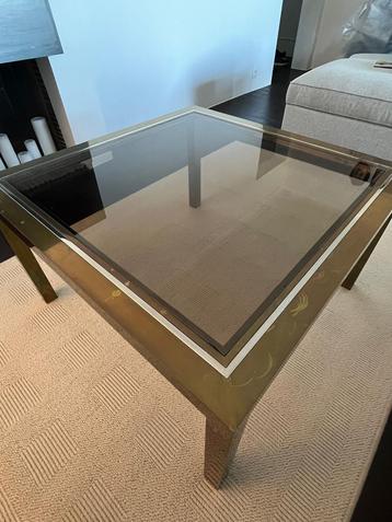 Table basse vintage en verre, Moins de 50 cm, 50 à 100 cm, Verre, Enlèvement